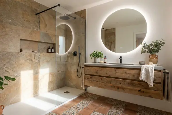 Baño moderno reformado en Mollet del Vallès